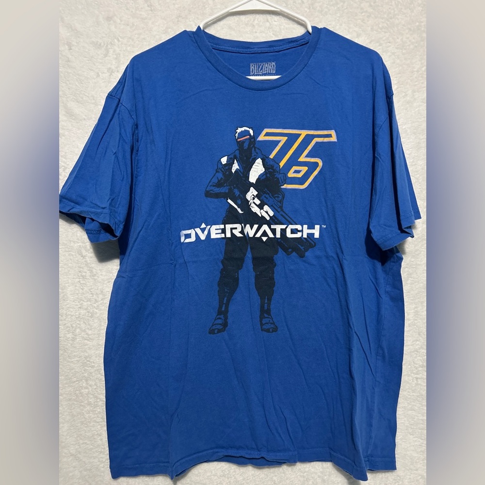 Blizzard Overwatch Jinx Soldier 76 Graphic Video Game T Shirt Size 2X